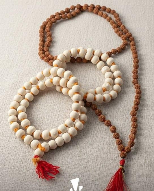 Rudraksha and Tulsi Mala